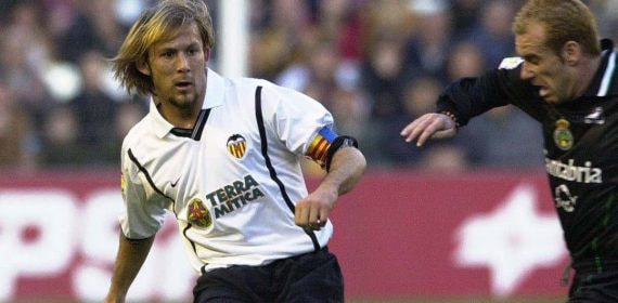 Gaizka Mendieta, en su etapa como futbolista del Valencia.