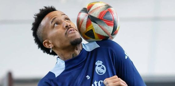 Militao se ejercita en el gimnasio de Valdebebas.