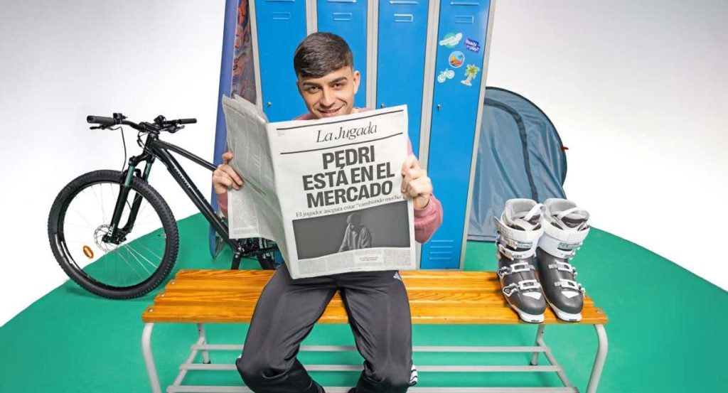 Pedri y su nueva campaña publicitaria.