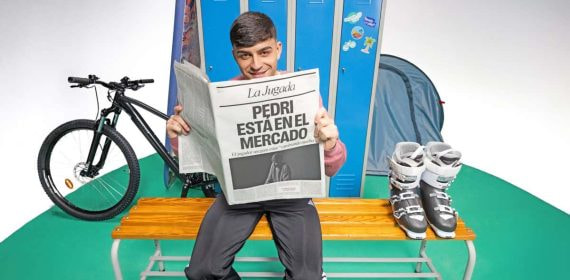 Pedri y su nueva campaña publicitaria.