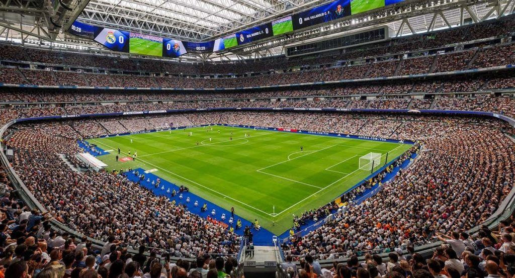 El estadio Bernabéu durante el Real Madrid-Valladolid.