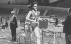 Sandra Myers compitiendo en el Campeonato de España de pista cubierta 1993.