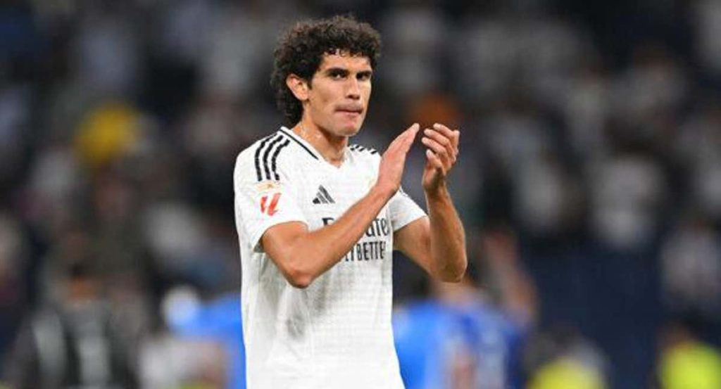 Jesús Vallejo, durante el Real Madrid - Deportivo Alavés.