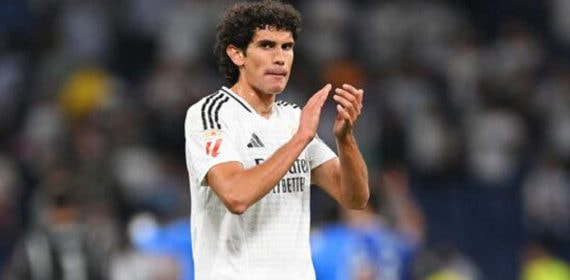 Jesús Vallejo, durante el Real Madrid - Deportivo Alavés.
