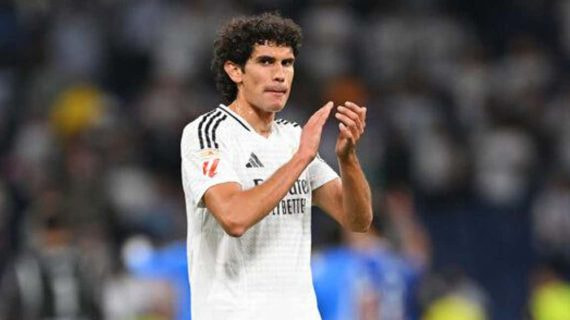 Jesús Vallejo, durante el Real Madrid - Deportivo Alavés.