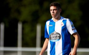 Fede Valverde, durante su etapa en el Dépor.