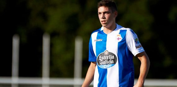 Fede Valverde, durante su etapa en el Dépor.