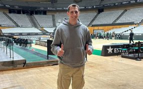 Fede Van Lacke, en el Pabellón Olímpico de Badalona.