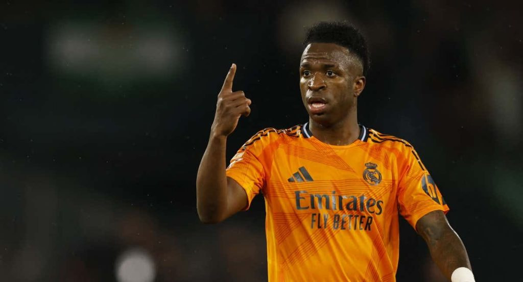 Vinicius en el partido ante el Betis.