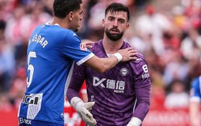 Sivera, que se perderá la J31 contra el Real Madrid por acumulación de tarjetas, en el partido contra el Girona.