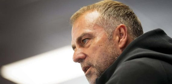 Hansi Flick, en rueda de prensa.