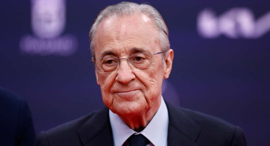 Florentino Pérez, en su última aparición pública.