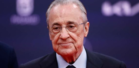 Florentino Pérez, en su última aparición pública.