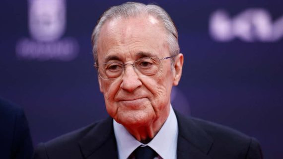 Florentino Pérez, en su última aparición pública.