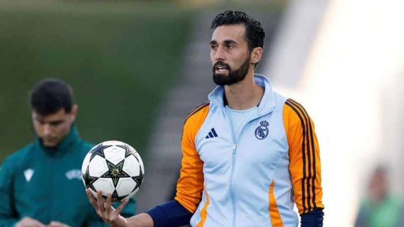 Arbeloa, durante un partido del Juvenil A.