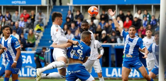 Asencio, durante el partido.