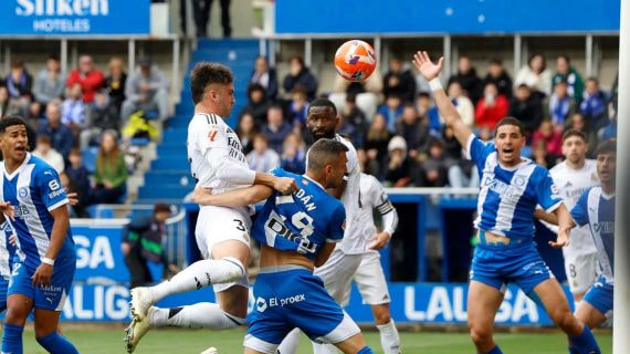 Asencio, durante el partido.