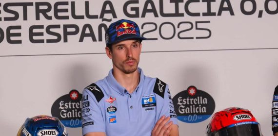 Álex Márquez en la rueda de prensa de este jueves.