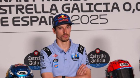 Álex Márquez en la rueda de prensa de este jueves.