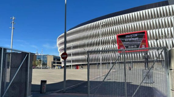 San Mamés, blindado para la previa frente al Rangers.