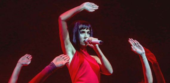 Aitana, durante un concierto.