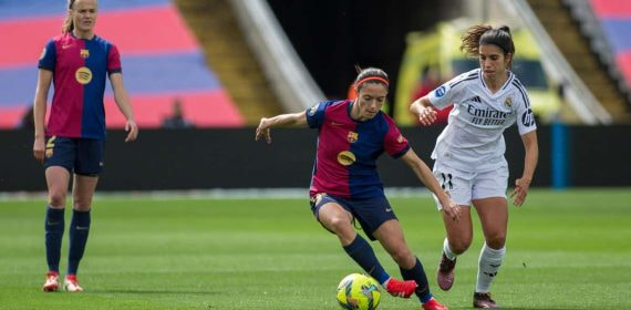 Aitana Bonmatí y Alba Redondo en un lance del último Clásico.