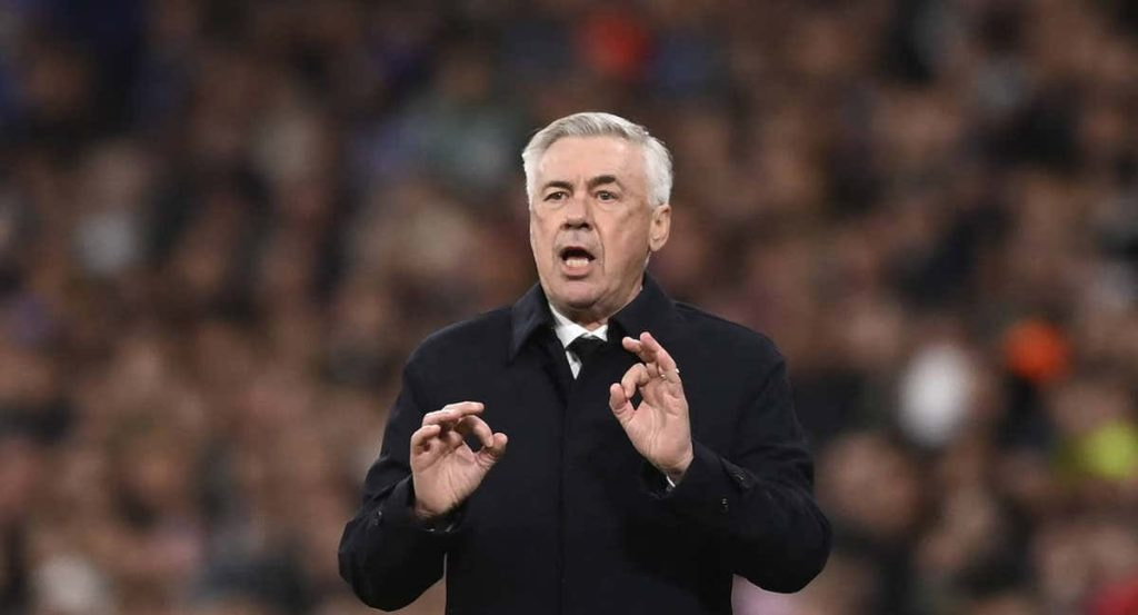 Ancelotti, en el Bernabéu.