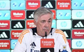 Carlo Ancelotti, en conferencia de prensa.