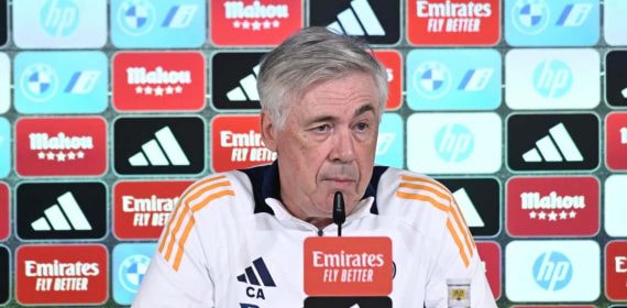 Carlo Ancelotti, en conferencia de prensa.