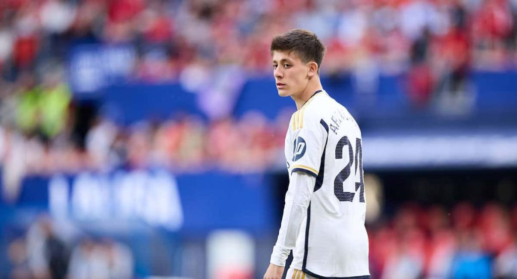 Arda Güler, con el Real Madrid.