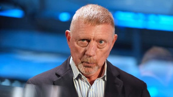 Boris Becker, en un acto a comienzos de abril.