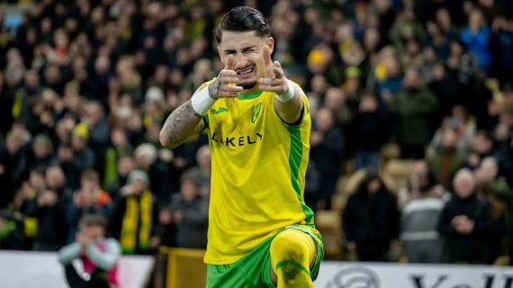 Borja Sainz celebra un gol.
