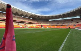 Panorámica del Estadio de la Cartuja este lunes 21 de abril.
