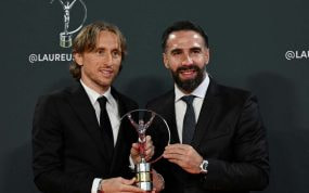 Modric y Carvajal, con el Premio Laureus.