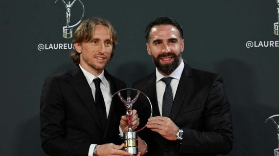 Modric y Carvajal, con el Premio Laureus.