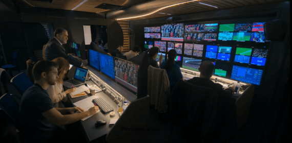 El fotograma en el que un funcionario del Estado controla la realización de una final de Copa.