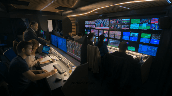 El fotograma en el que un funcionario del Estado controla la realización de una final de Copa.