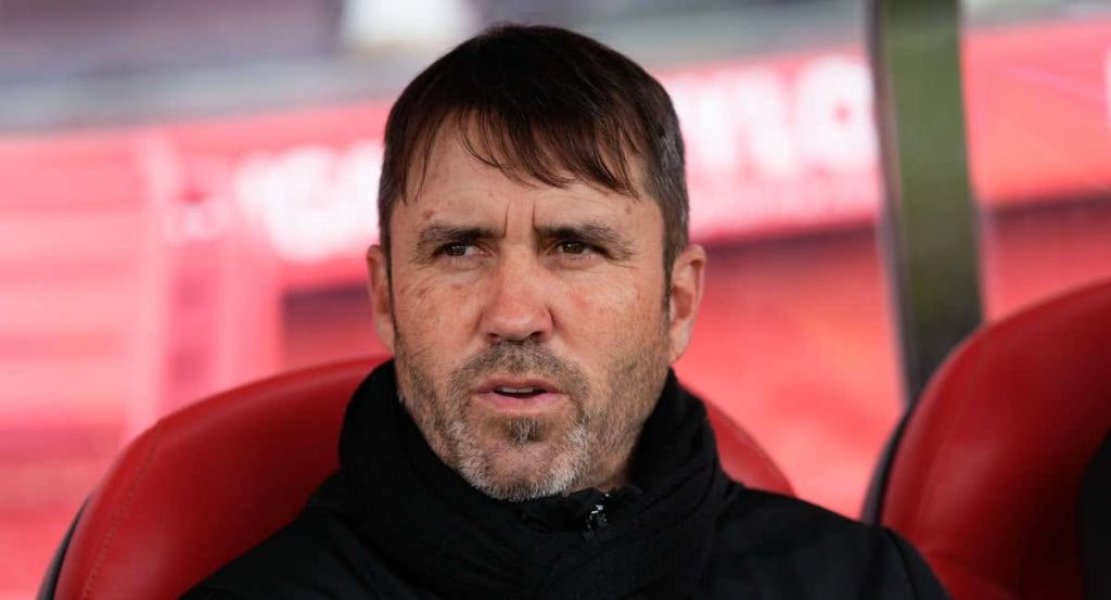Eduardo Chacho Coudet, en un partido con el Alavés esta temporada.