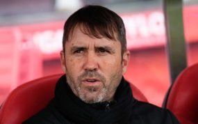 Eduardo Chacho Coudet, en un partido con el Alavés esta temporada.
