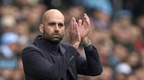 Claudio Giráldez, en un partido con el Celta.