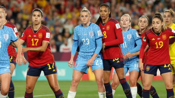 Una jugada de la final del Mundial de 2023.