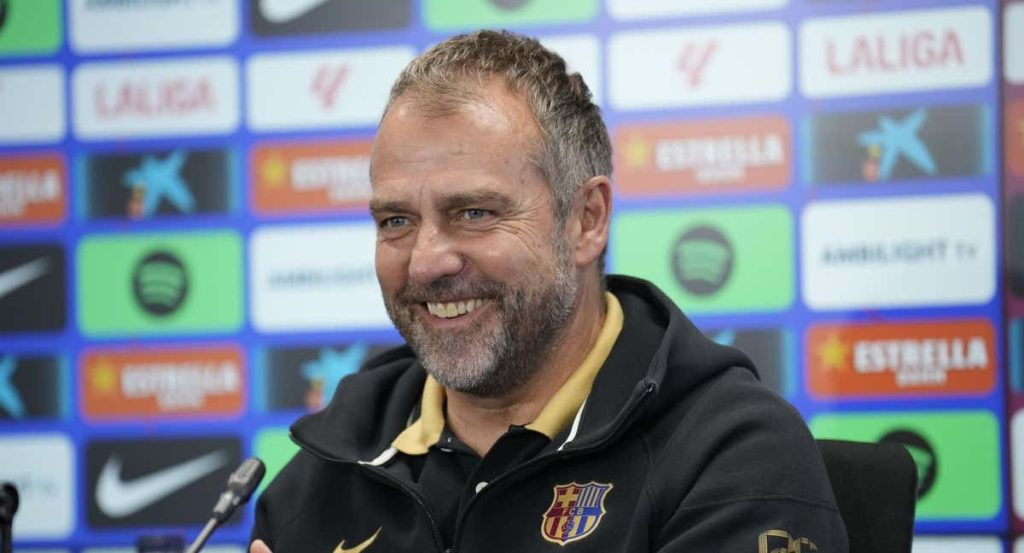 Hansi Flick, en conferencia de prensa.