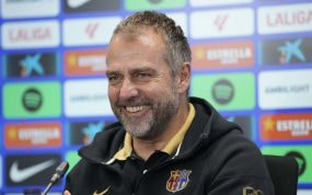 Hansi Flick, en conferencia de prensa.