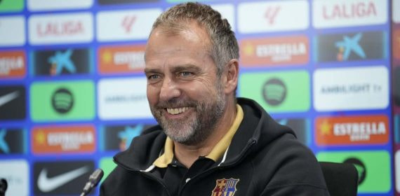 Hansi Flick, en conferencia de prensa.