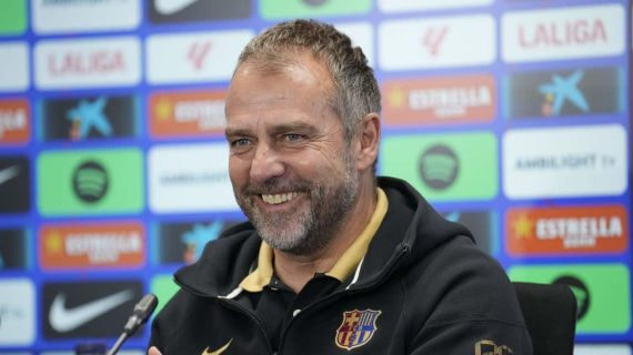 Hansi Flick, en conferencia de prensa.