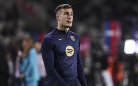 Iñaki Peña, durante un encuentro con el FC Barcelona de esta temporada.