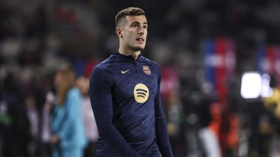 Iñaki Peña, durante un encuentro con el FC Barcelona de esta temporada.