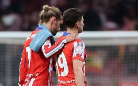 Griezmann y Julián han compartido buenos y malos momentos esta temporada.