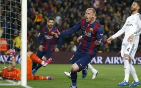 Mathieu jugó tres temporadas en el FC Barcelona.