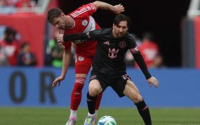 Leo Messi con la camiseta del Inter Miami.